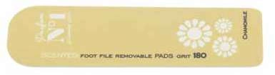 Ricambio abrasivo profumato alla camomilla, grana 180, di colore giallo